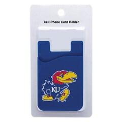 Kansas KU Jayhawk Engraved 12 oz Soda can Holder Rawhide Koozie