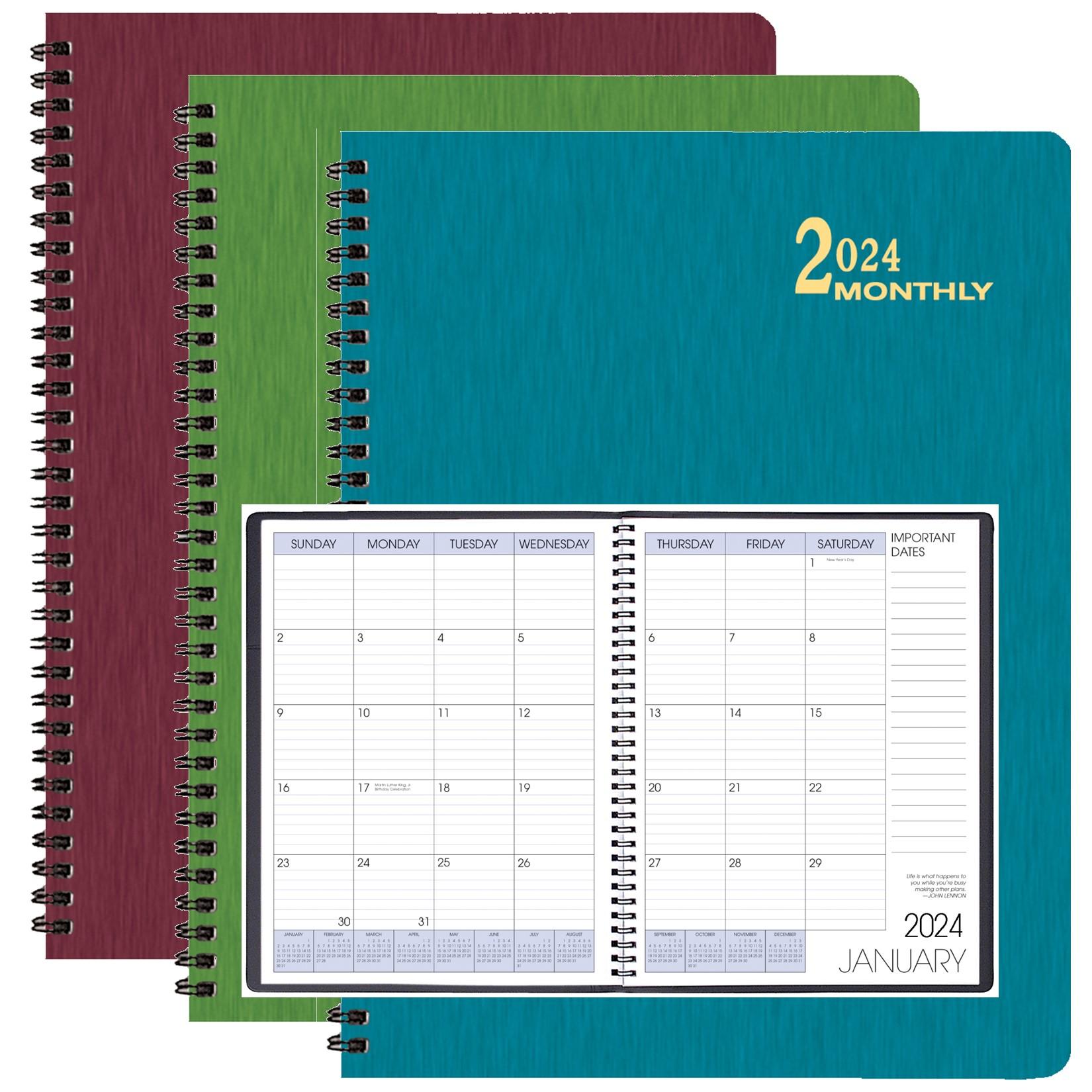 SALE 2024 Calendar Year Monthly 8.5x11 Shimmer, Payne Publishers