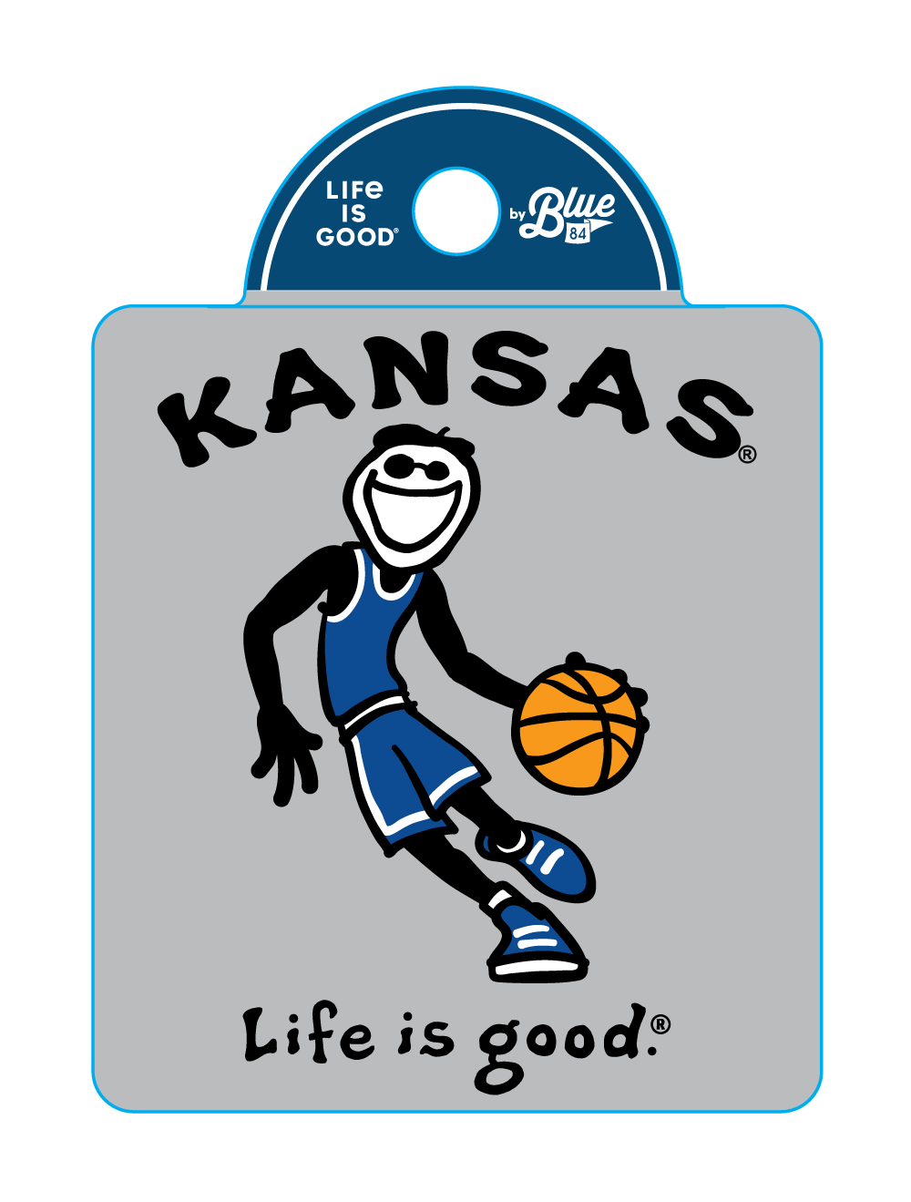 Life is Good Basketball Jake Sticker