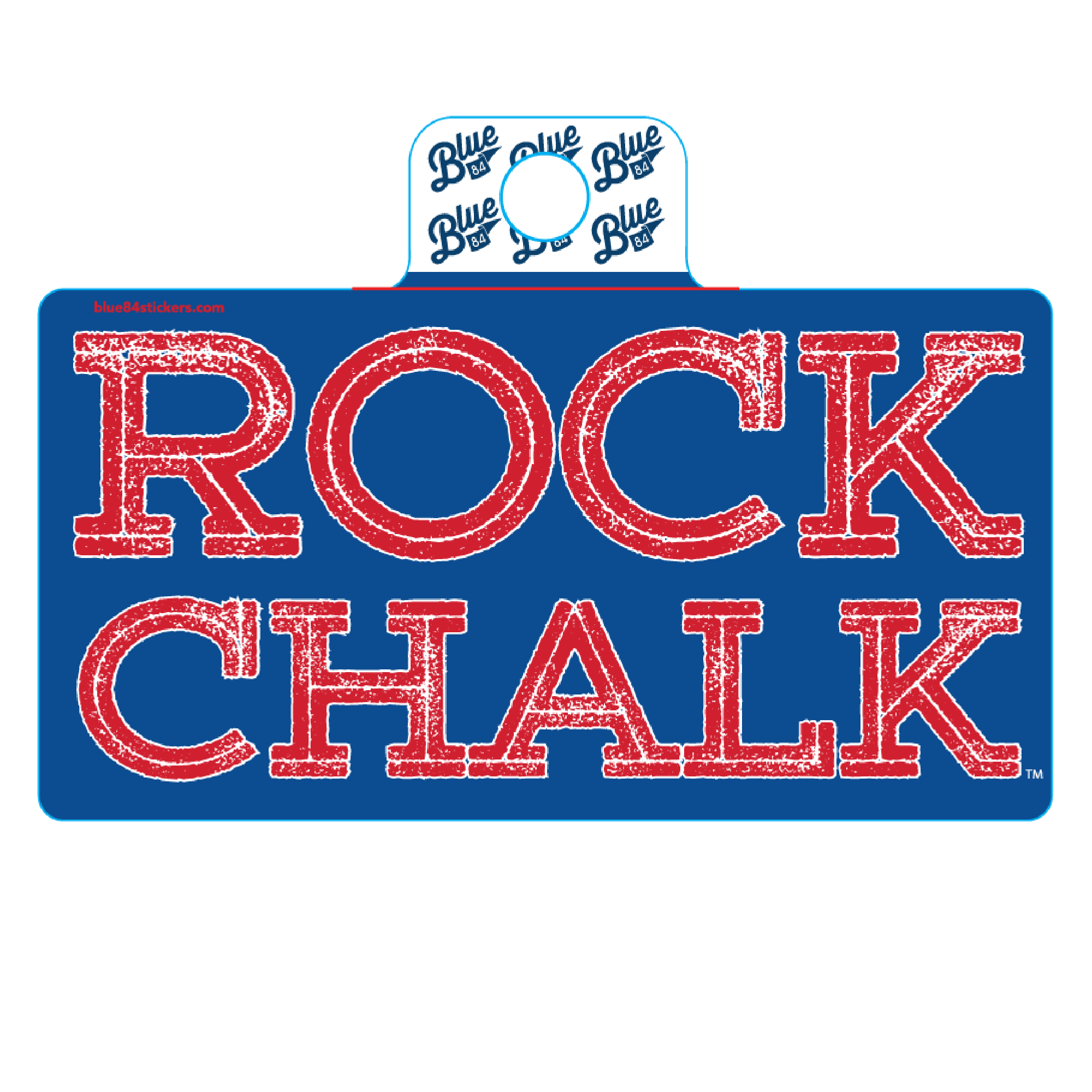 Rock Chalk Block Sticker