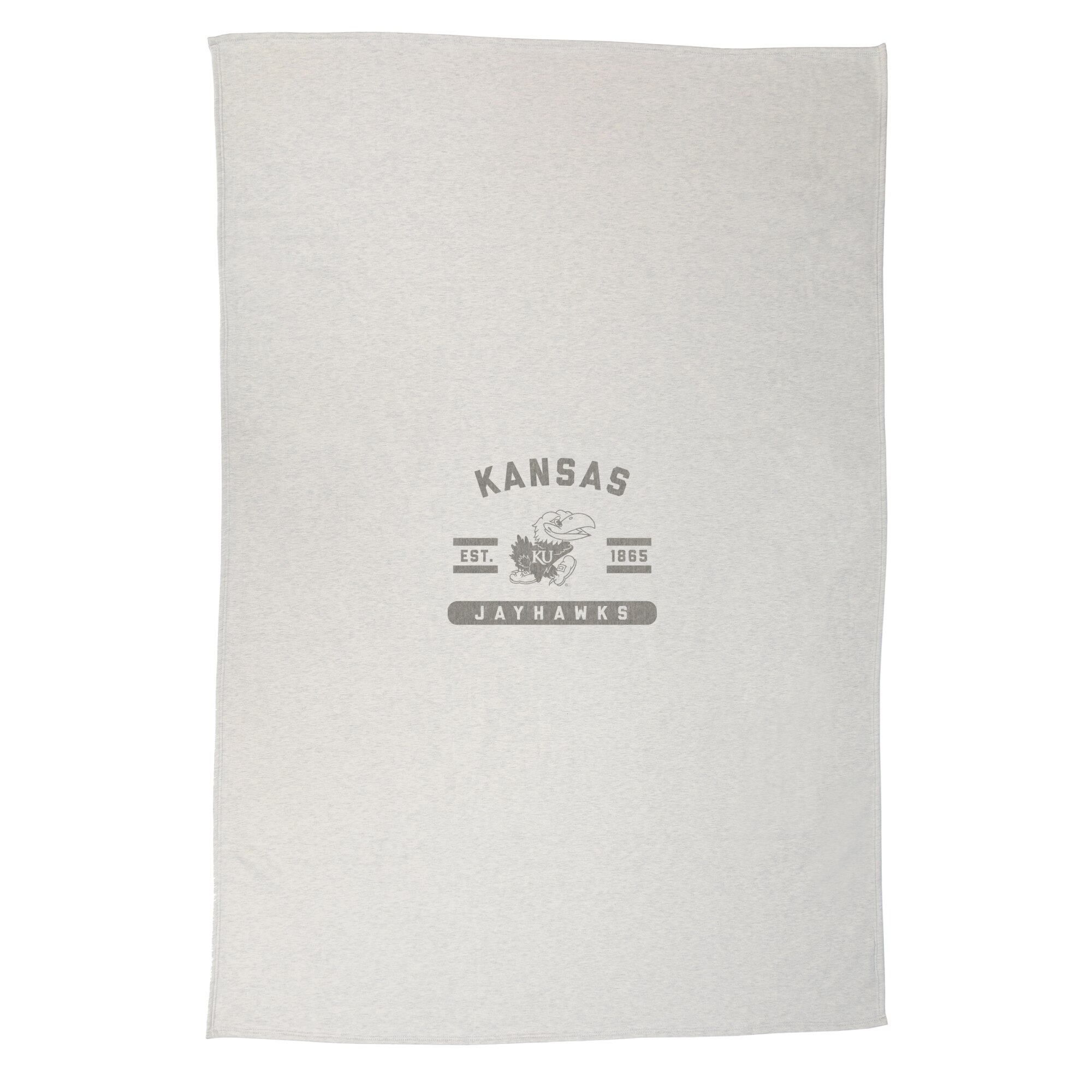 Oatmeal Kansas Jayhawks Sweatshirt Blanket
