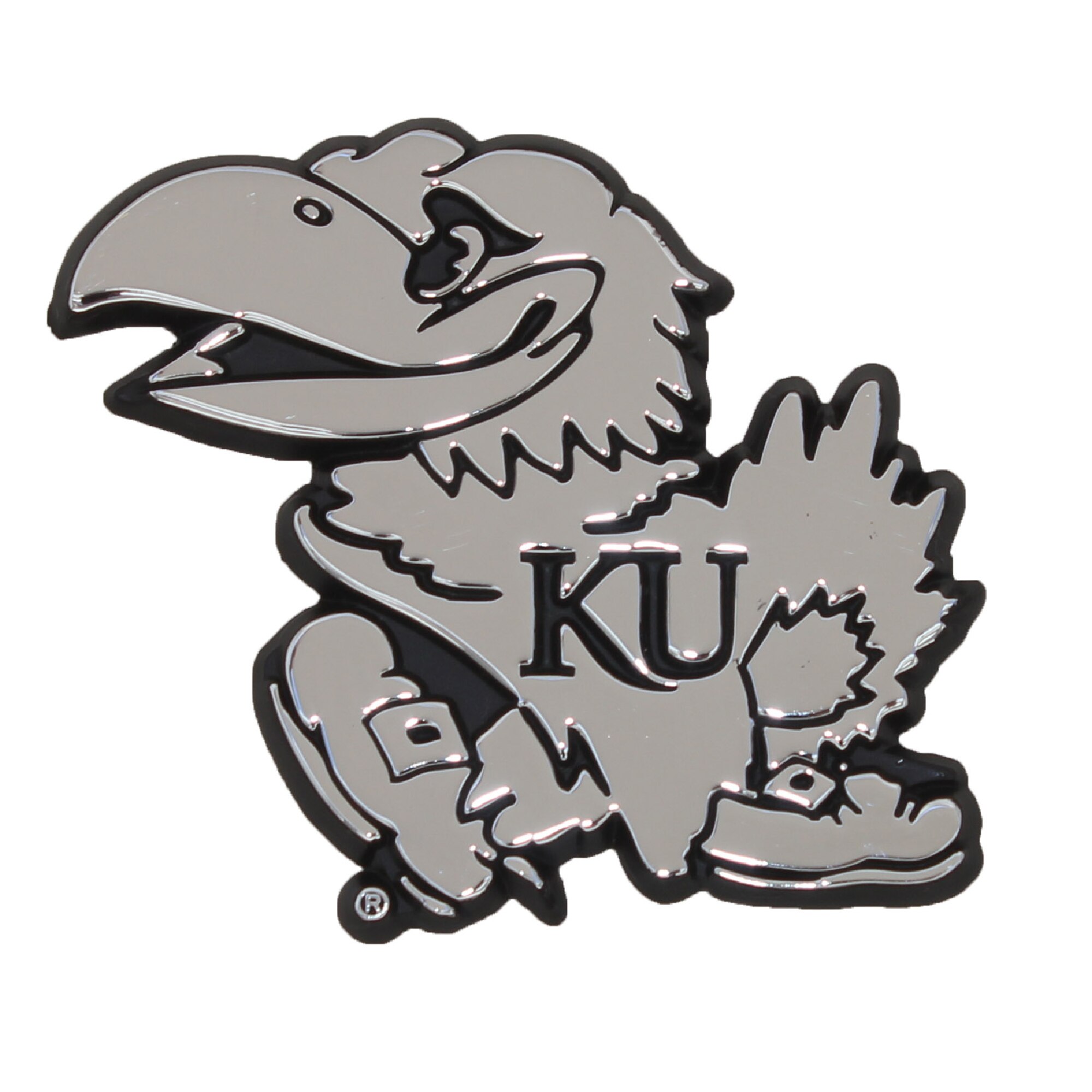 Jayhawk Chrome Car Emblem