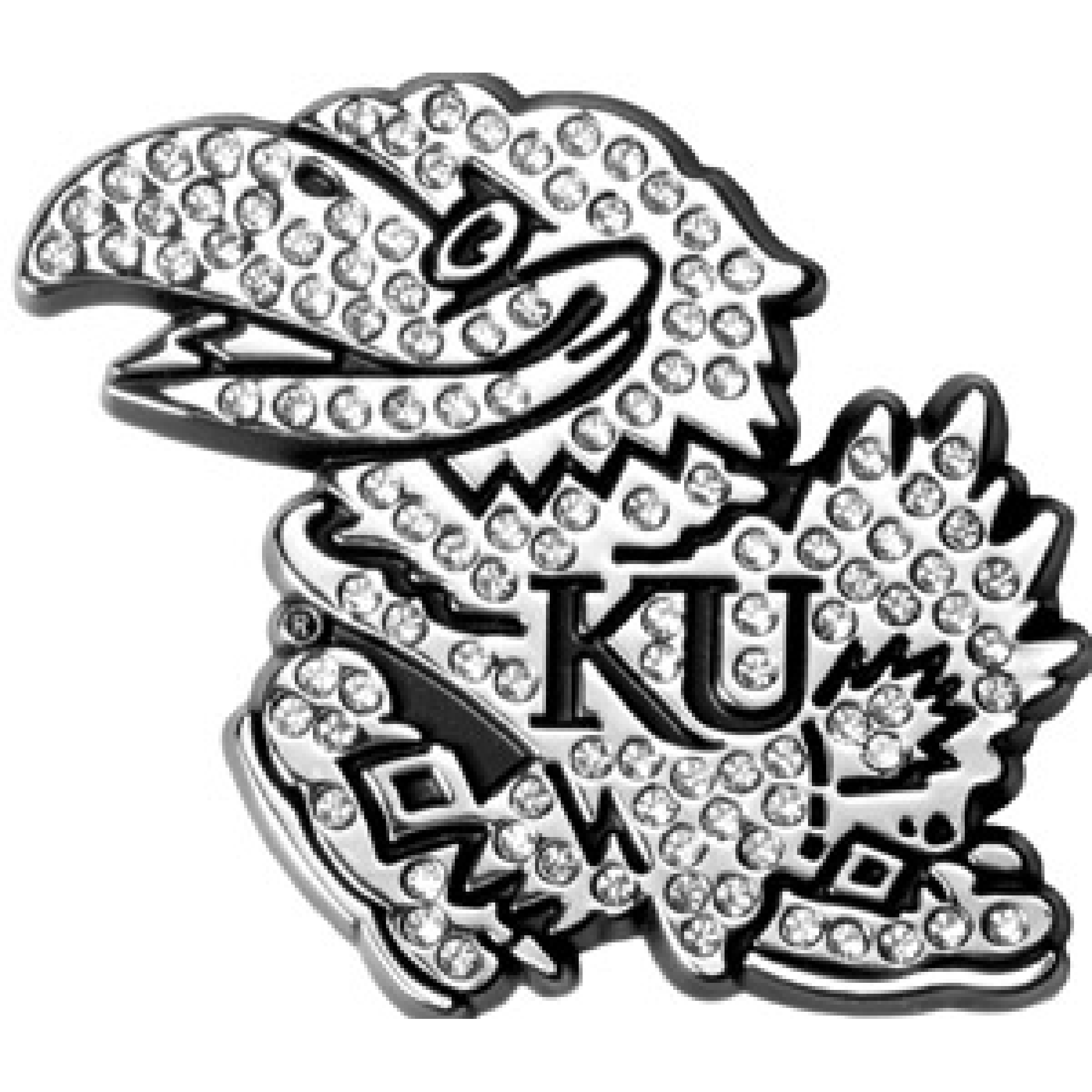 Jayhawk Crystal Car Emblem