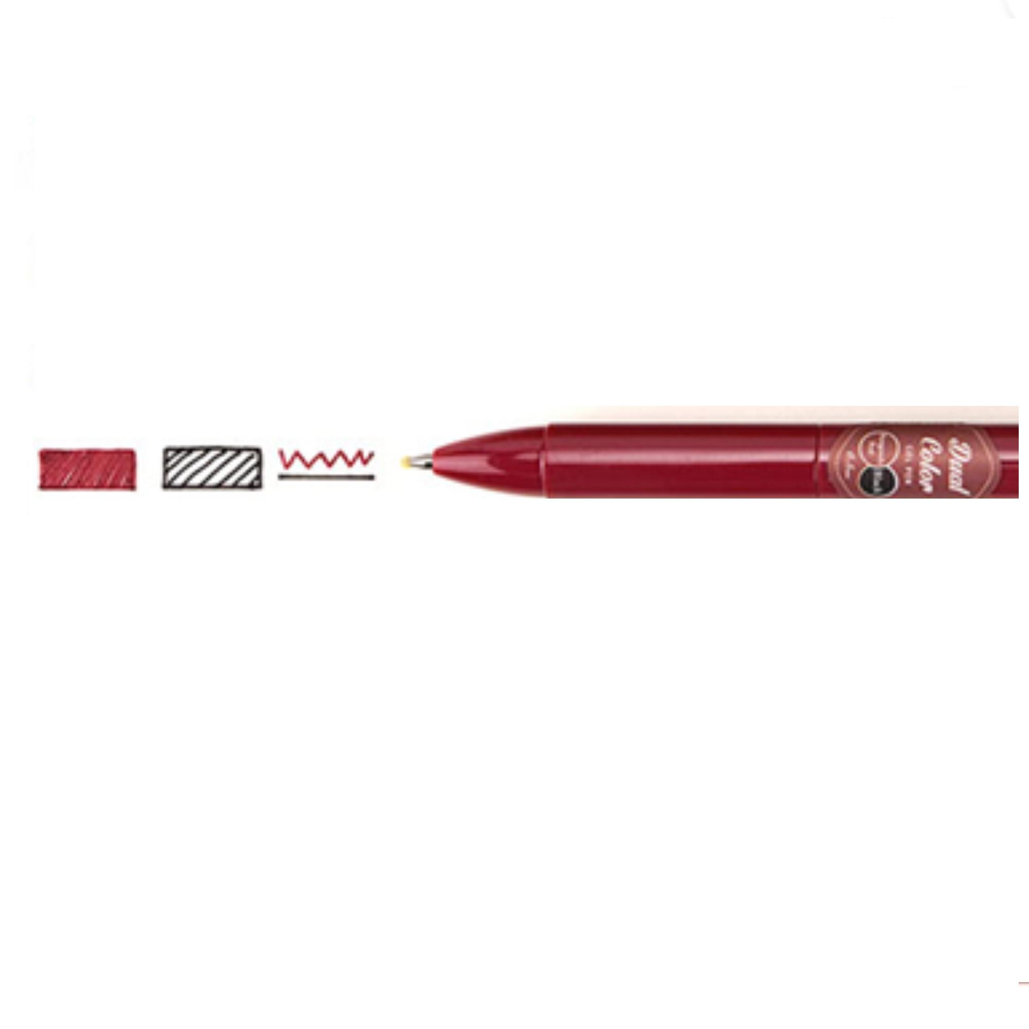 Writech Vintage Gel Dual Retractable 2 in 1 Pen .05mm