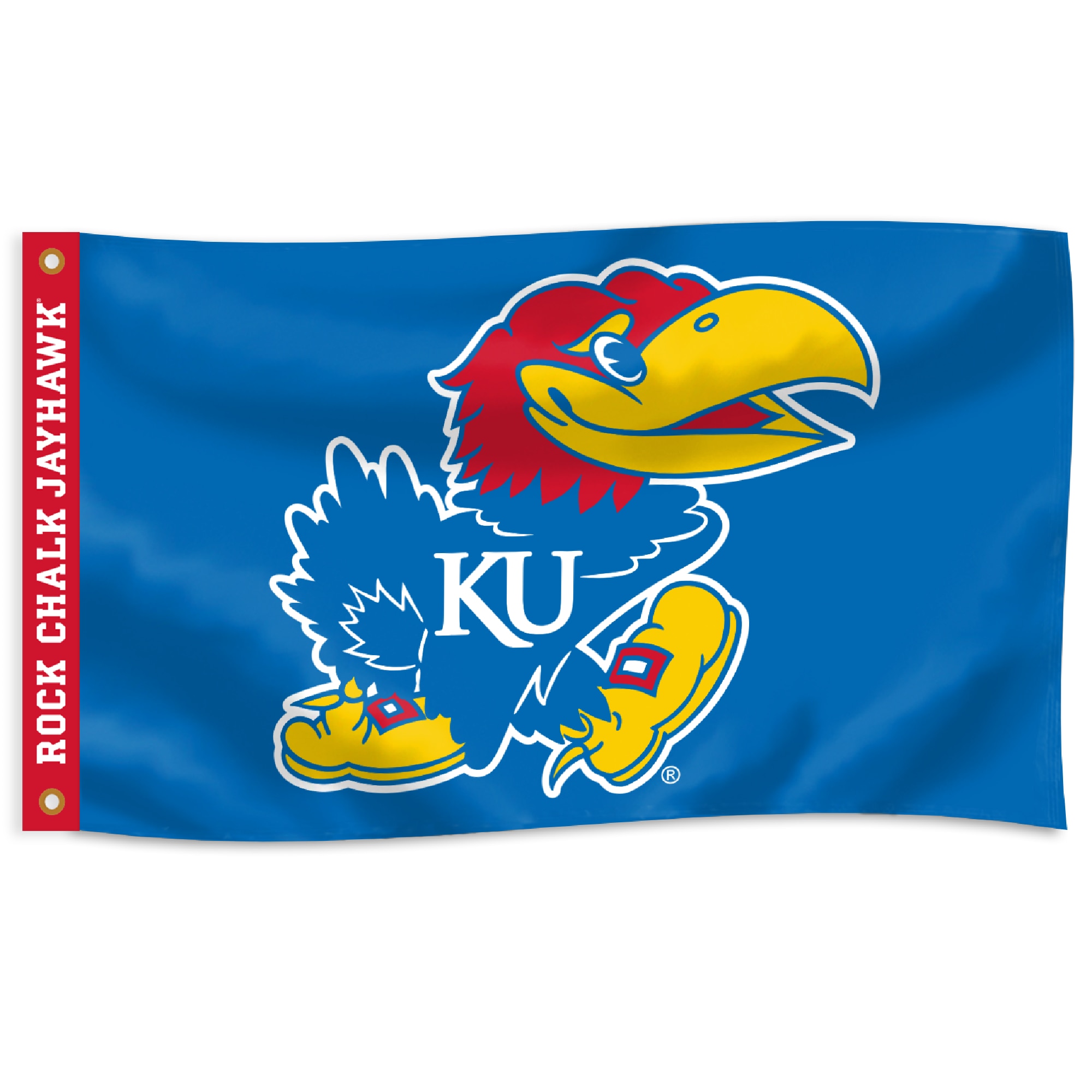 Rock Chalk Jayhawk Flag