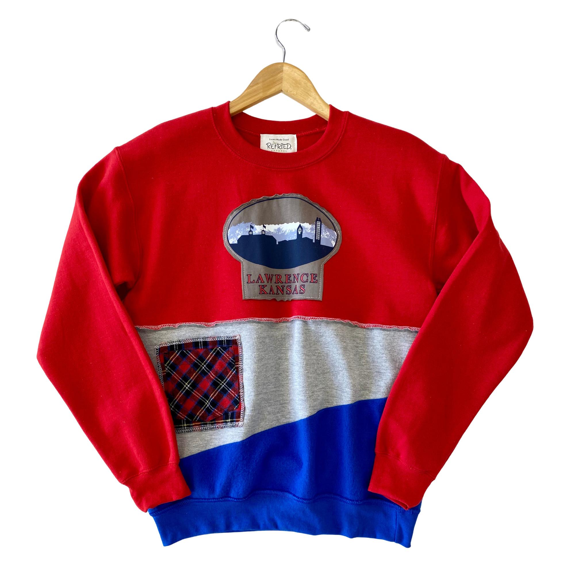 Upcycled Kansas Patchwork Crew