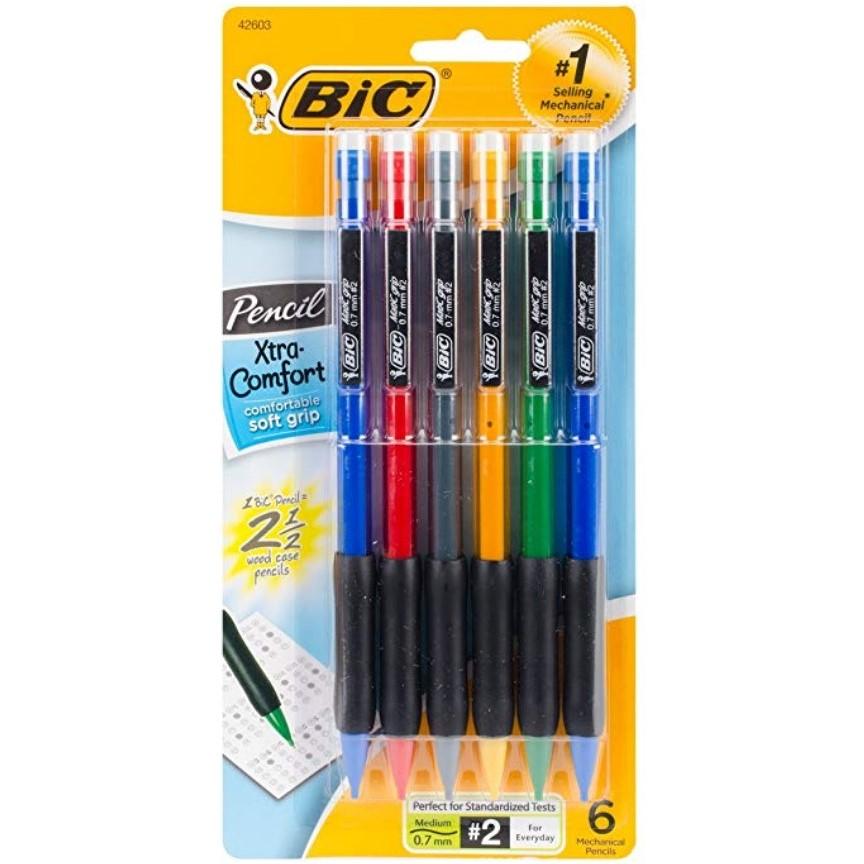 BIC Grip .7mm Mechanical Pencils 6 Pack