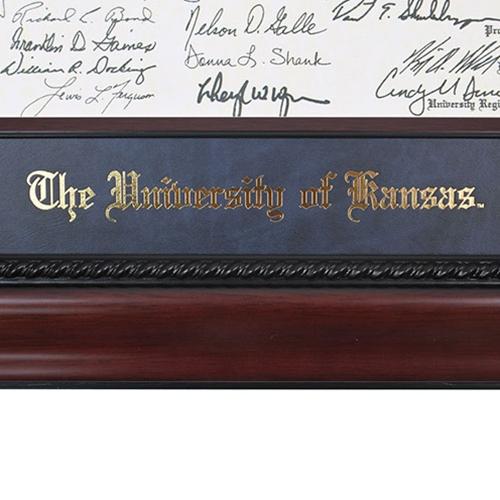 University of Kansas Diploma Frame Executive Mahogany Bachelor or