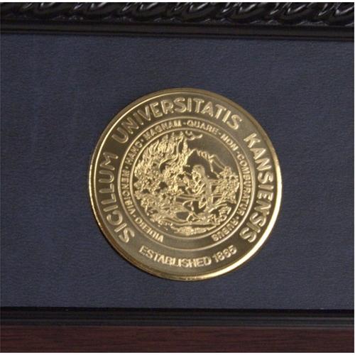 University of Kansas Diploma Frame Doctoral Executive Mahogany with