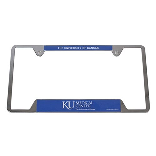 License Plate Frame KU Medical Center Metal