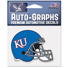 Decal Ku Football Helmet Small