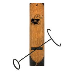 Barrel Stave Wine Bottle Display Kansas Jayhawks Barrel Stave