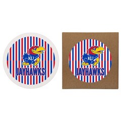 Coasters Kansas Jayhawks 2 Pack Round Stone Coasters