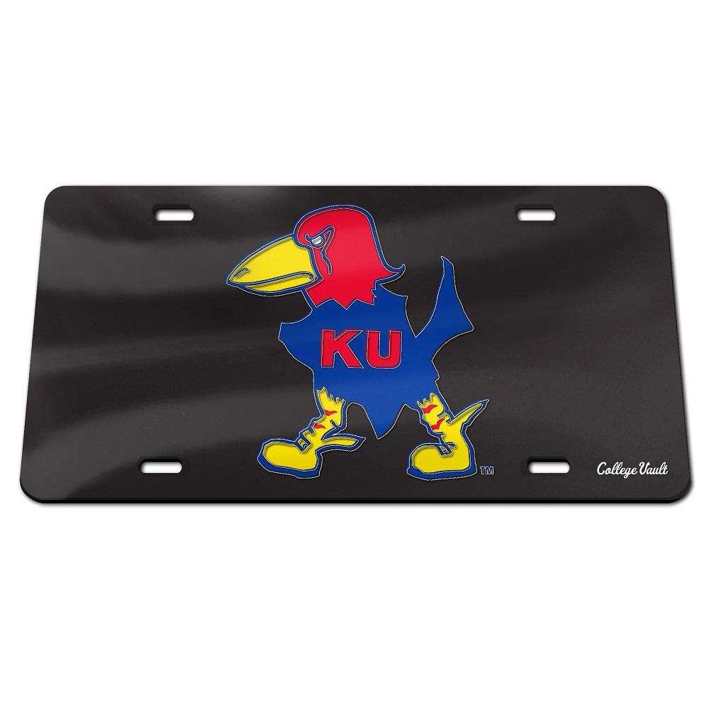 1929 Jayhawk Matte Black License Plate