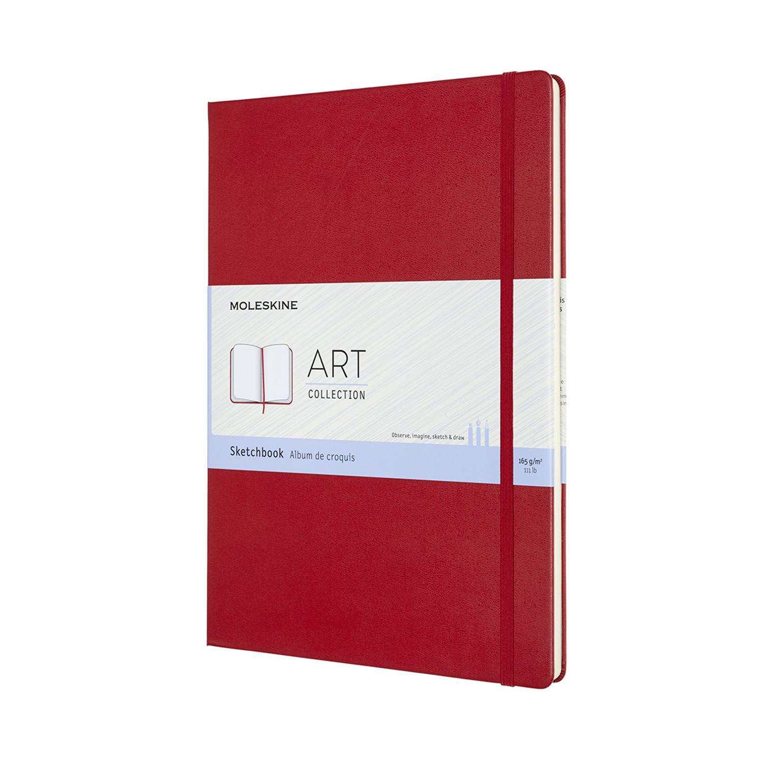 Moleskine Sketchbook Large Scarlet Red Hardcover